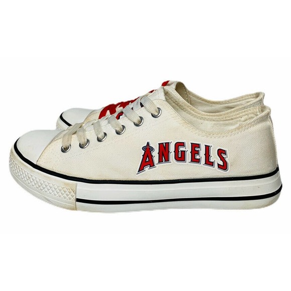 Los Angeles Angels Unisex Canvas Baseball Shoes MLB Sneakers Sz 39 M 6.5 W 8.5 - Picture 11 of 11